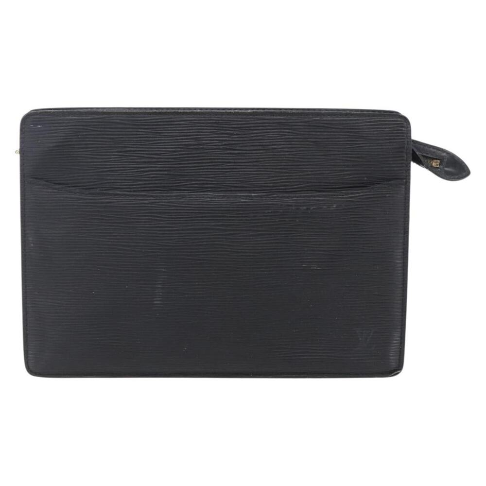 Louis Vuitton Epi Pochette Homme Clutch Bag Black